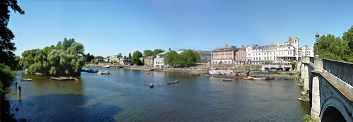 Richmond upon Thames riverside panorama